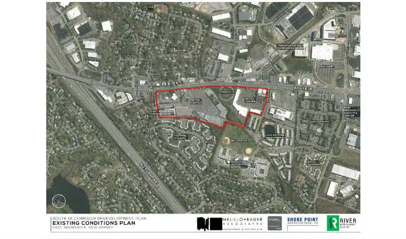 A map of the area with red lines showing where to go.