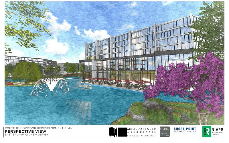 A rendering of the proposed hotel.