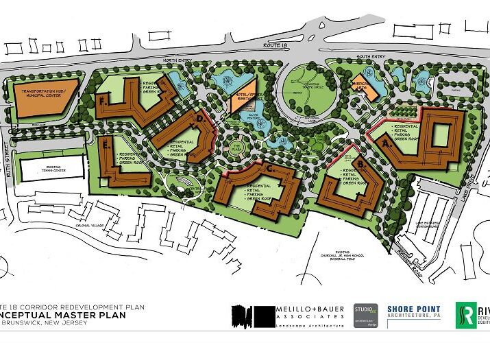 A map of the master plan for a residential community.